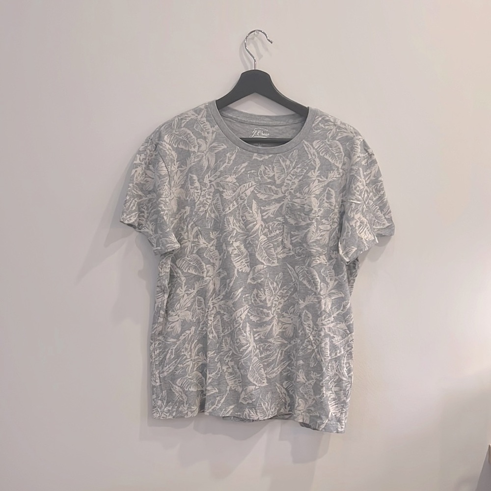 Floral j crew tee shirt - M